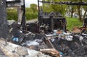 Wohnmobil ausgebrannt Koeln Porz Linder Mauspfad P072